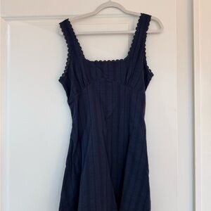 Princess Polly Navy Blue Square Neck Midi Dress